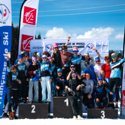 CHAMPIONNATS DE FRANCE DES CLUBS,LES SAISIES, FRANCE - APRIL 5: PODIUM TEAM April 5, 2026 in LES SAISIES, France. (Photo by Rodriguez Alexis / @Aleiks_photo)