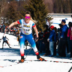 CHAMPIONNATS DE FRANCE DES CLUBS,LES SAISIES, FRANCE - APRIL 5: LAINE Eva April 5, 2026 in LES SAISIES, France. (Photo by Rodriguez Alexis / @Aleiks_photo)