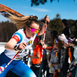 CHAMPIONNATS DE FRANCE DES CLUBS,LES SAISIES, FRANCE - APRIL 5: LAINE Eva April 5, 2026 in LES SAISIES, France. (Photo by Rodriguez Alexis / @Aleiks_photo)