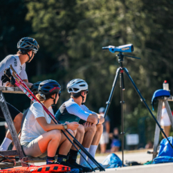 Mass Start DNF/Chrono,CORRENCON, FRANCE - JULY 12: Clement Pires, Alice Dussere, Camille Grataloup Manissole July 12, 2026 in Correncon, France. (Photo by Rodriguez Alexis / @Aleiks_photo) Mass Start DNF/Chrono , 994