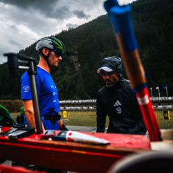 STAGE BESSANS FFS-20/08/26-©Alexis Rodriguez/Aleiksphoto,BESSANS, FRANCE - AUGUST 20: Claude Fabien of FRA and Simon Fourcade Coach of FRA August 20, 2026 in Bessans, France. (Photo by Rodriguez Alexis / @Aleiks_photo) STAGE BESSANS FFS-20/08/26-©Alexis Rodriguez/Aleiksphoto , 4841