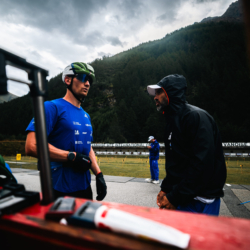 STAGE BESSANS FFS-20/08/26-©Alexis Rodriguez/Aleiksphoto,BESSANS, FRANCE - AUGUST 20: Claude Fabien of FRA and Simon Fourcade Coach of FRA August 20, 2026 in Bessans, France. (Photo by Rodriguez Alexis / @Aleiks_photo) STAGE BESSANS FFS-20/08/26-©Alexis Rodriguez/Aleiksphoto , 4842